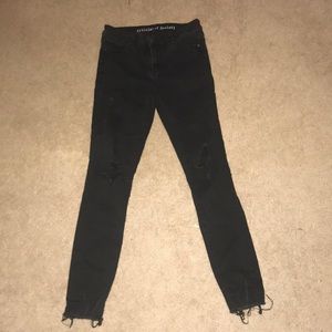 AOS Black ripped jeans
